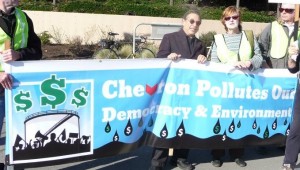 Chevron Rally: Money OUT, Voters IN! 1-19-13