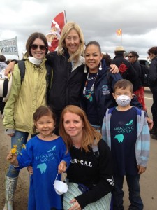 Children and adult activists at the Healing Walk in Alberta, Canada, July 2013 Photo Credit: Global Exchange
