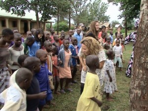 Suffolk Univeristy group visiting an orphanage in Busia, Uganda