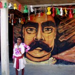 Photo Contest - Zapatista in Front of Zapata, Oventic Mex Jan05 Sandi Hammonds