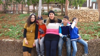 Plaintiff Sundus Saleh with her four children