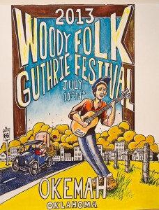 Woody Guthrie Festival poster