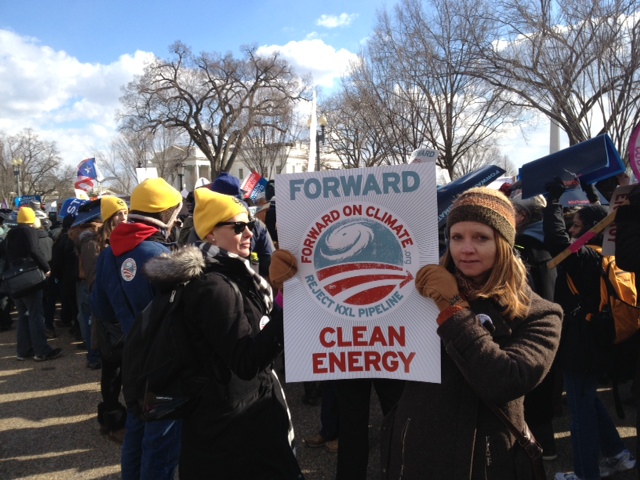 Carleen Pickard at Climate Rally DC